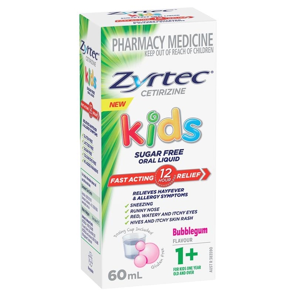 Thuốc dị ứng cho bé trên 1 tuổi Zyrtec Cetirizine Kids