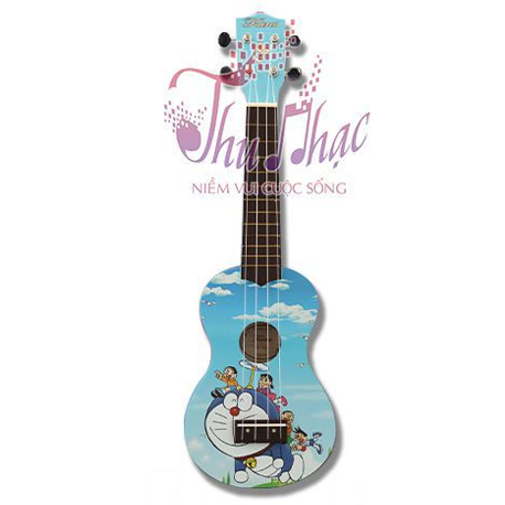 dan-ukulele-mau-xanh-doraemon