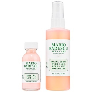 Mario Badescu The icons: Drying lotion & Rose facial spray dou