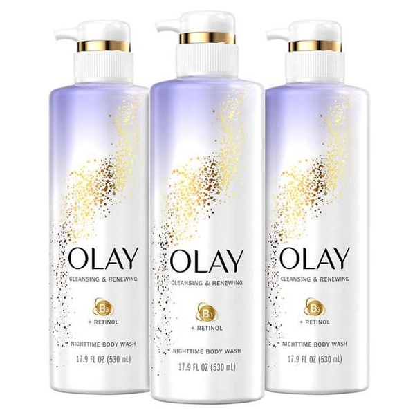 Sữa tắm Olay Cleansing & Renewing Nighttime Body Wash B3+ Retinol
