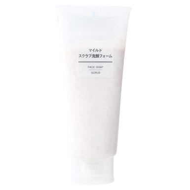 Muji face soap scrub