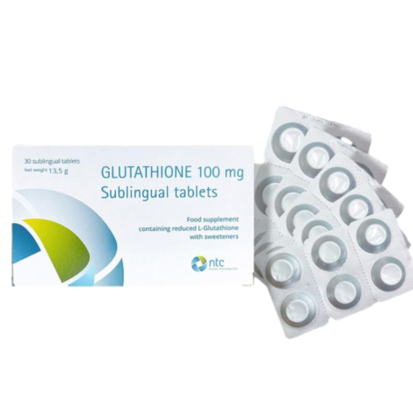 Viên ngậm trắng da Glutathione 100mg sublingual tablets