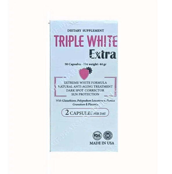 Viên uống trắng da Triple white