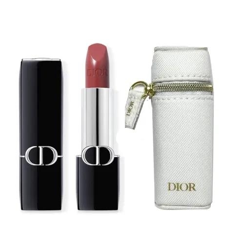 Set Son Dior Rouge Satin 720 Icone & Hộp Case Trắng