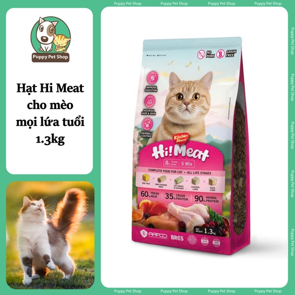 Hạt Kitchen Flavor Hi Meat Cho Mèo Mọi Lứa Tuổi Mix Viên Thịt Sấy Lạnh ...