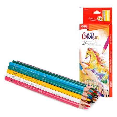 Bút chì màu Deli EC132 - 24 màu
