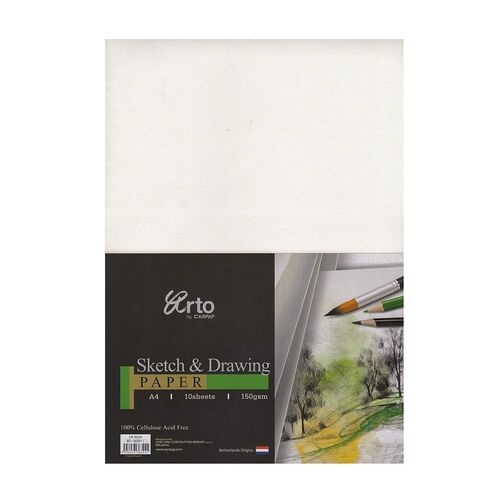 Tập giấy phác thảo CR36324 A4, 10 tờ, 150gam,100% Cellulose