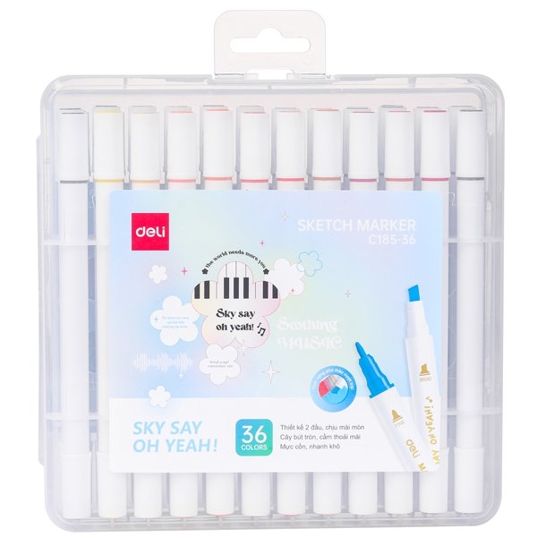 Bút Marker Deli CC185 - 36 màu bản ST giới hạn