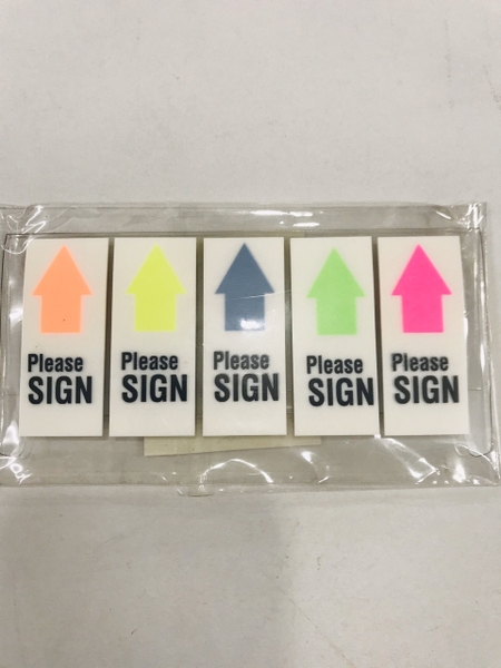 Giấy Note trình ký Please Sign Nhà sách Hồng Bách