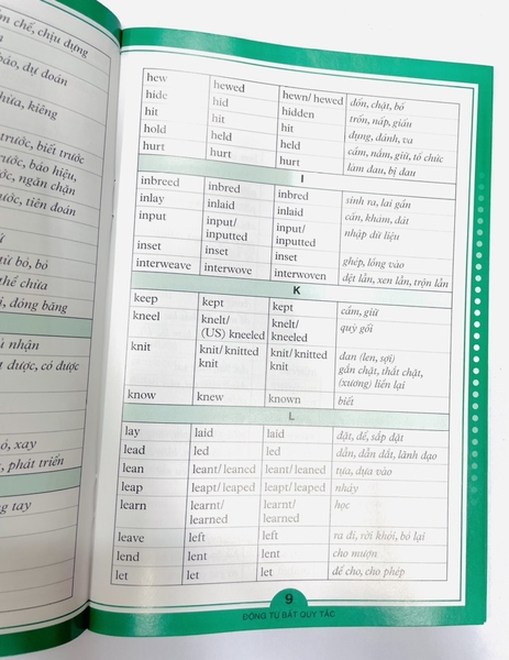 Động từ bất quy tắc và ngữ pháp tiếng anh căn bản