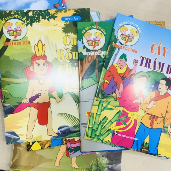 Bé đọc và tô màu truyện cổ tích (8 cuốn 1 túi) - Túi số 2