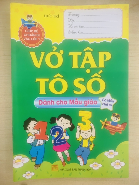 Vở tập tô số - Dành cho mẫu giáo