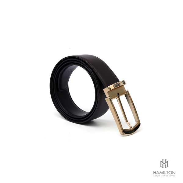Dây lưng da bò mặt xỏ kim MHB2OX-002G