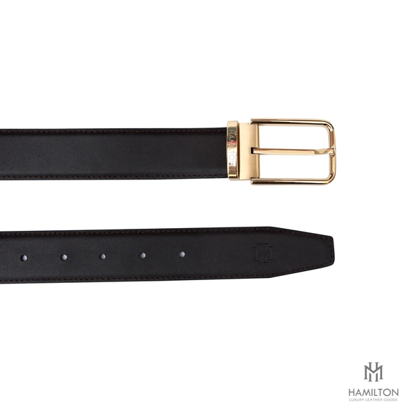 Dây lưng da bò mặt xỏ kim MHB2OX-004G