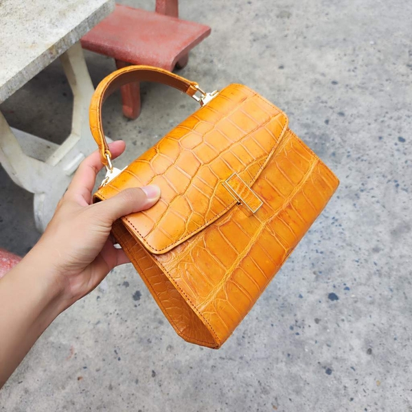 Túi xách nữ Da bụng cá sấu siêu đẹp. Phiên bản có dây đeo!