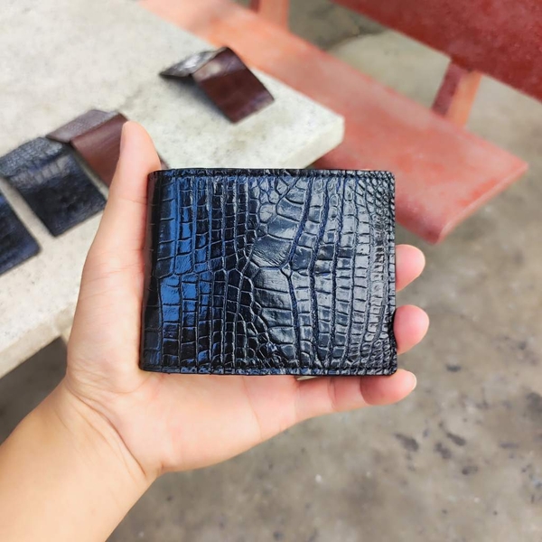 Ví MINI 2 mặt da cá sấu trơn. Size 10.5*8.5 cm gọn nhẹ
