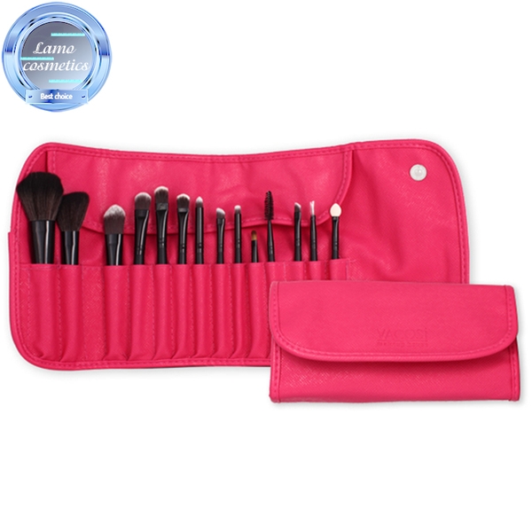 Bộ Cọ 14 Cây Bóp Da Hồng VACOSI Essential Brush Set BC09
