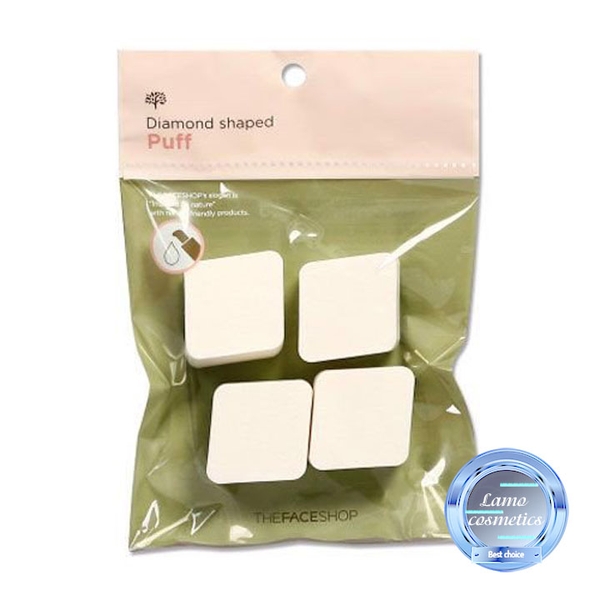 Mút Trang Điểm 4 Miếng The Face Shop Diamond Shaped Puff