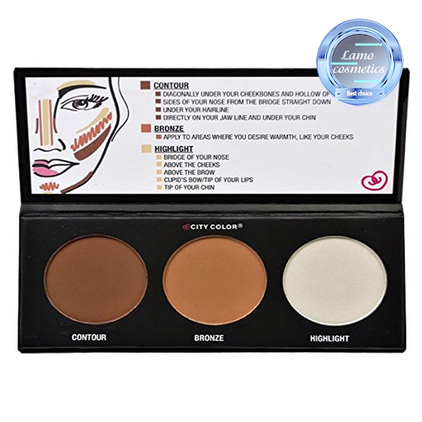 Phấn Tạo Khối 3 ô City Color Contour Effects Palette USA