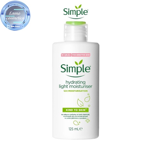 Kem Dưỡng Da Simple Kind To Skin Hydrating Light Moisturiser 125ml