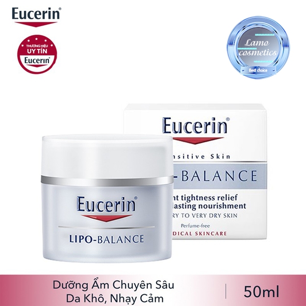 Kem Dưỡng Ẩm Chuyên Sâu Cho Da Khô Eucerin Lipo Balance 50ML