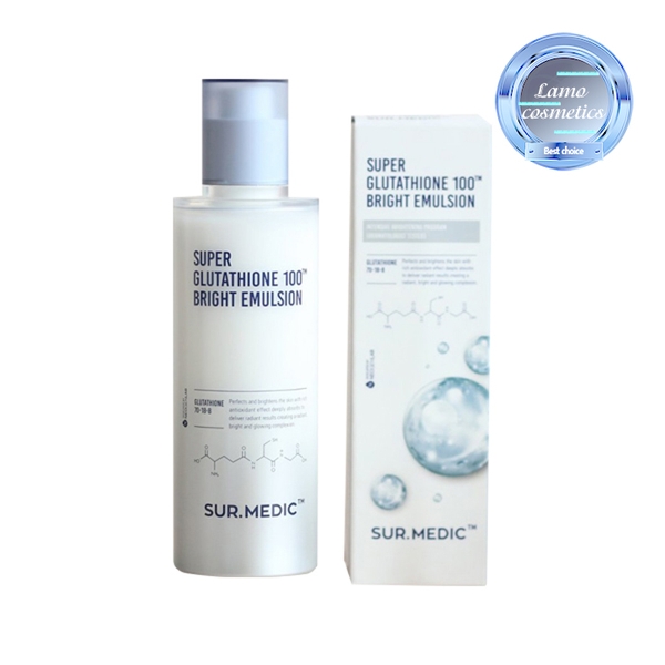 Sữa Dưỡng Trắng Da Sur.Medic Super Glutathione 100 Bright Emulsion
