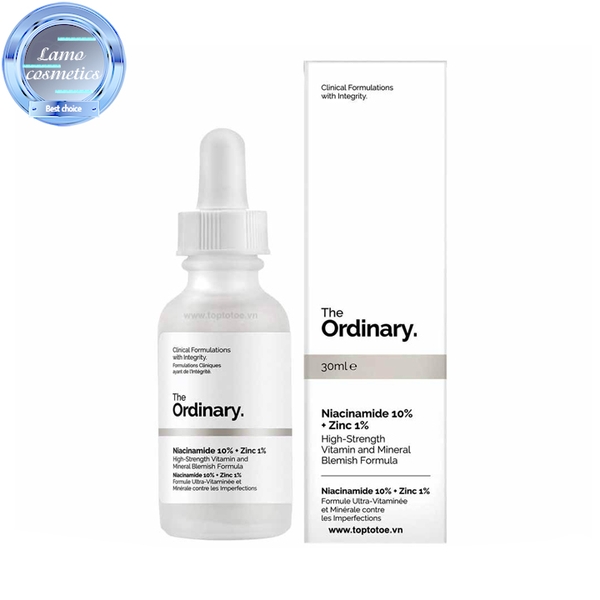 Tinh Chất The Ordinary Niacinamide 10% + Zinc 1%