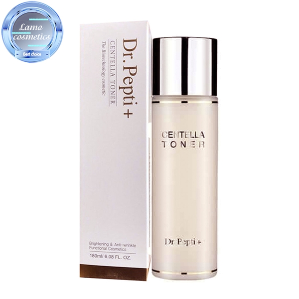 Nước Hoa Hồng Căng Bóng Da Centella Toner Dr.Pepti+ 180ml Hàn Quốc