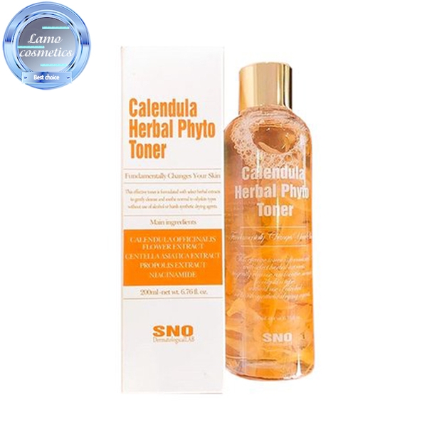 Nước Hoa Cúc Chứa Cánh Hoa Tươi SNO Calendula Herbal Phyto Toner