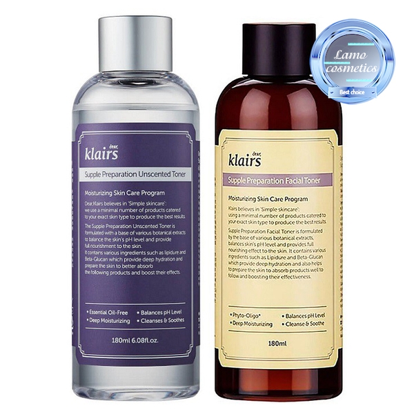 Nước Hoa Hồng Klairs Supple Preparation Facial Toner 180ml Cho Da Nhạy Cảm