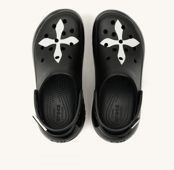 SMFK X CROCS Black And White Cross Clog Unisex