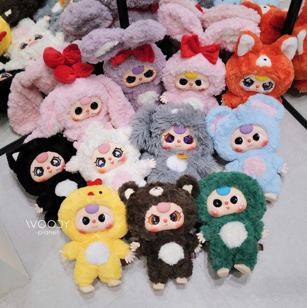 Baby Three 400% Big Plush Animal Series Blind Box Pink Rabbit