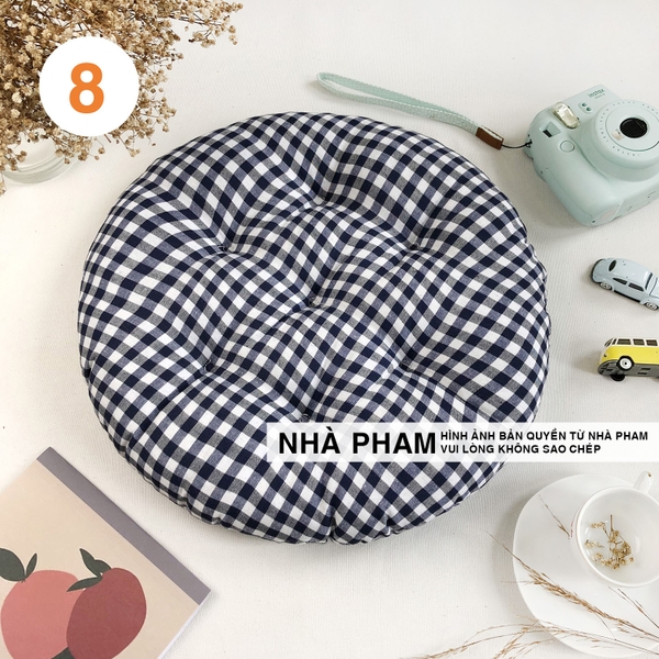 ĐỆM TRÒN CARO 40CM - HÌNH 08
