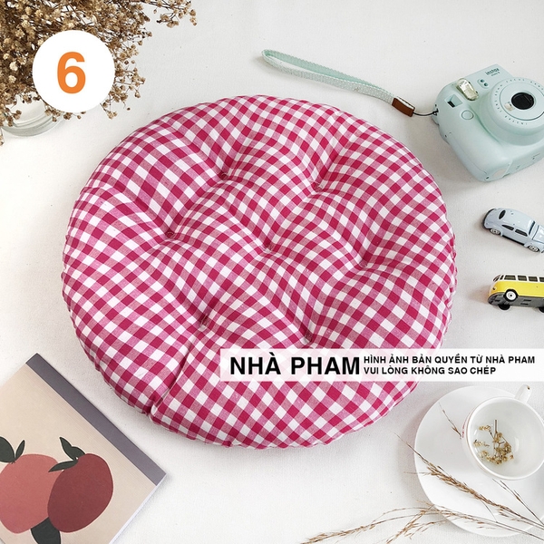 ĐỆM TRÒN CARO 45CM - HÌNH 06