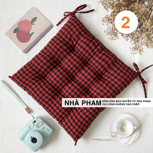 ĐỆM VUÔNG CARO 40CM - HÌNH 02