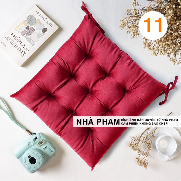 ĐỆM VUÔNG VẢI NHUNG 50CM - HÌNH 11