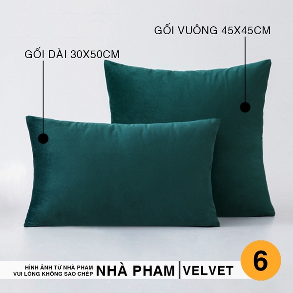 GỐI VUÔNG SOFA VELVET - HÌNH 06