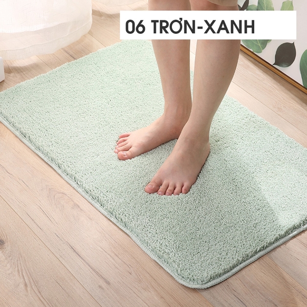 THẢM CHÙI CHÂN - H06 TRƠN MÀU XANH