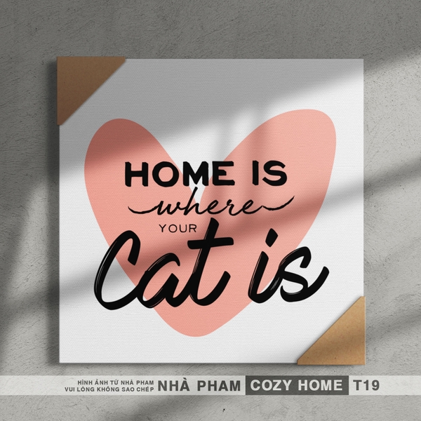 TRANH CANVAS COZY HOME - 30X30CM - TRANH 19