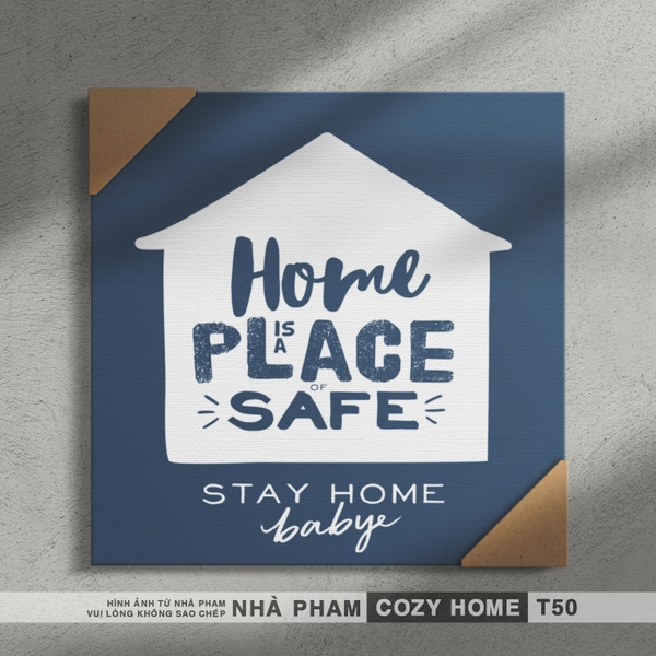 TRANH CANVAS COZY HOME - 30X30CM - TRANH 50