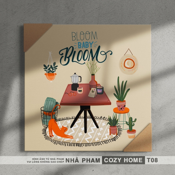 TRANH CANVAS COZY HOME - 30X30CM - TRANH 08