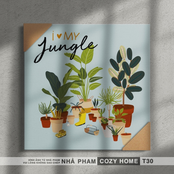 TRANH CANVAS COZY HOME - 40X40CM - TRANH 30