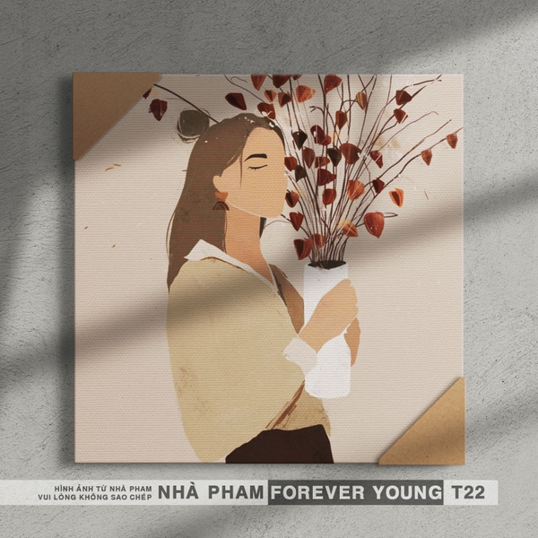 TRANH CANVAS FOREVER YOUNG - 30X30CM - HÌNH 22
