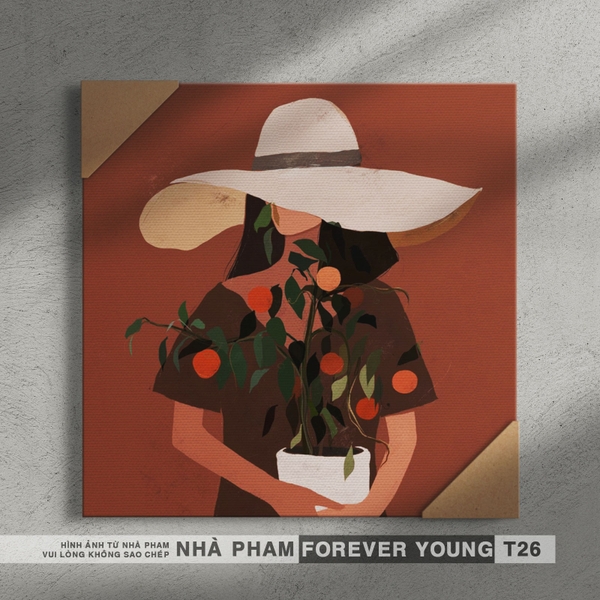 TRANH CANVAS FOREVER YOUNG - 30X30CM - HÌNH 26