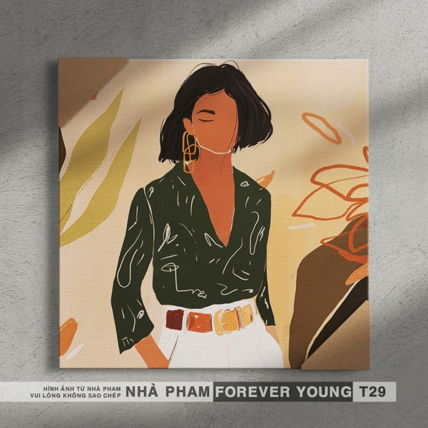 TRANH CANVAS FOREVER YOUNG - 30X30CM - HÌNH 29