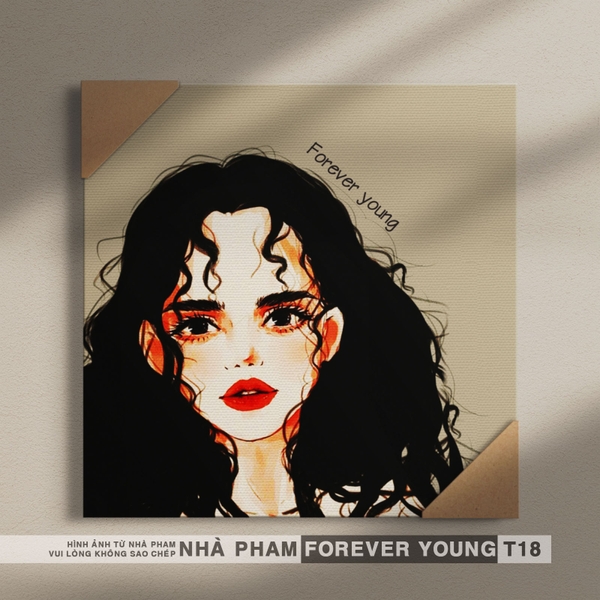 TRANH CANVAS FOREVER YOUNG - 40X40CM - HÌNH 18
