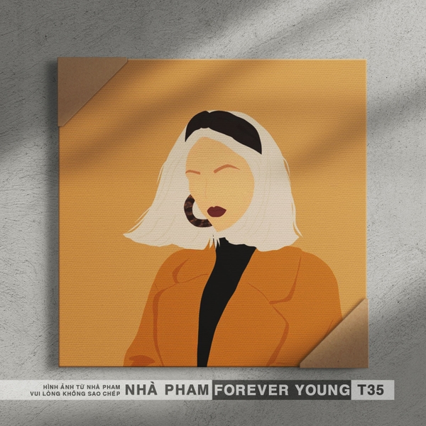 TRANH CANVAS FOREVER YOUNG - 40X40CM - HÌNH 35