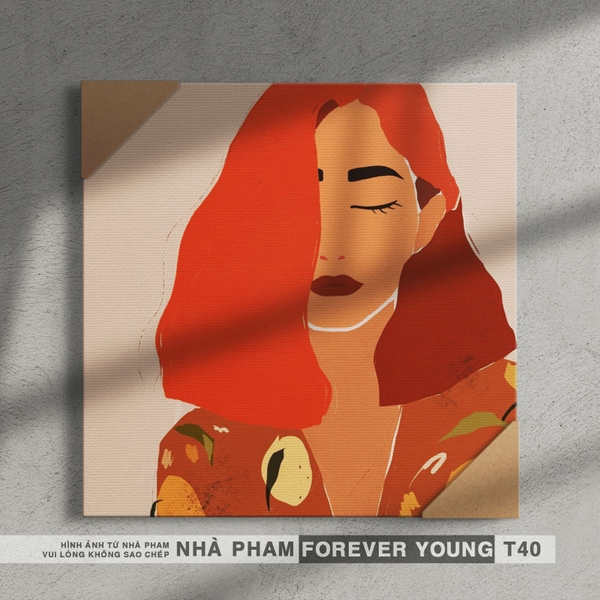 TRANH CANVAS FOREVER YOUNG - 40X40CM - HÌNH 40