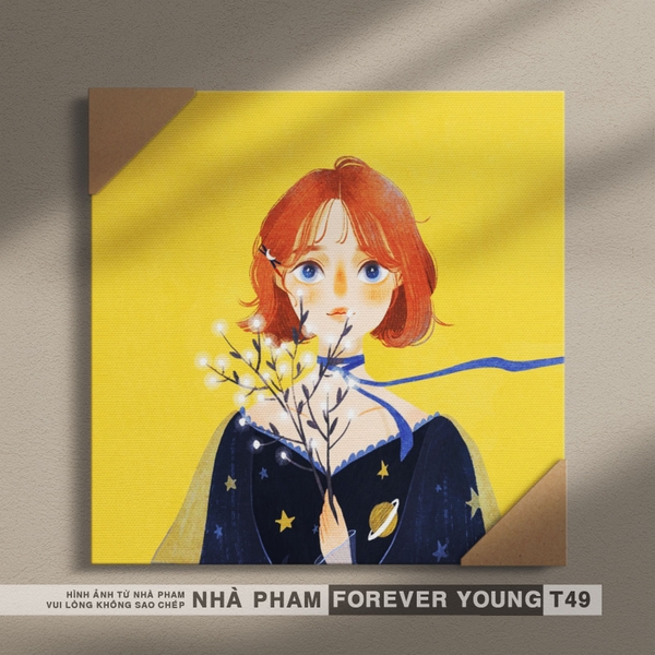 TRANH CANVAS FOREVER YOUNG - 40X40CM - HÌNH 49