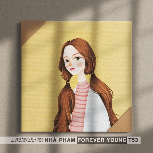 TRANH CANVAS FOREVER YOUNG - 40X40CM - HÌNH 53